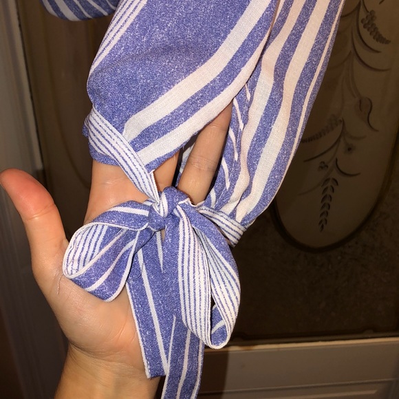 gianni bini two piece set blue and white - Picture 5 of 8